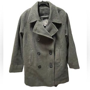 Vintage J. Percy women’s charcoal gray wool pea coat size 12‎ see measurements